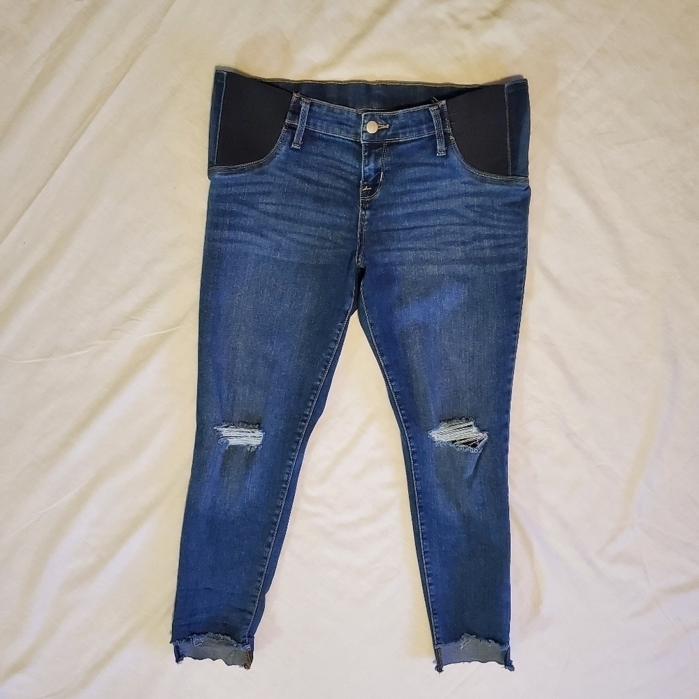 Isabel Maternity Distressed skinny jeans Size 10